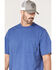 Image #2 - Hawx Men's Forge Solid Work Pocket T-Shirt - Tall , Blue, hi-res