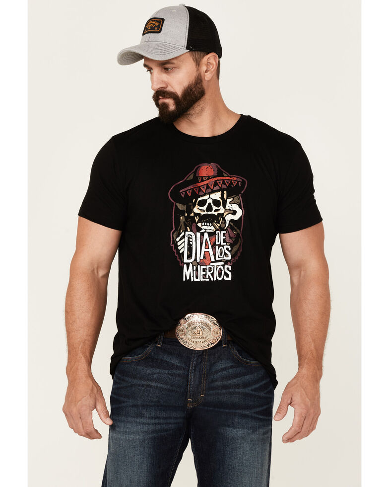 Moonshine Spirit Men's Day Of The Bandit Graphic Short Sleeve T-Shirt , Black, hi-res