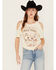 Shyanne Women's Mystic Winds Cold Shoulder Tee, Cream, hi-res