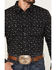 Image #3 - Moonshine Spirit Men's Electric Paisley Print Long Sleeve Snap Western Shirt, Black, hi-res