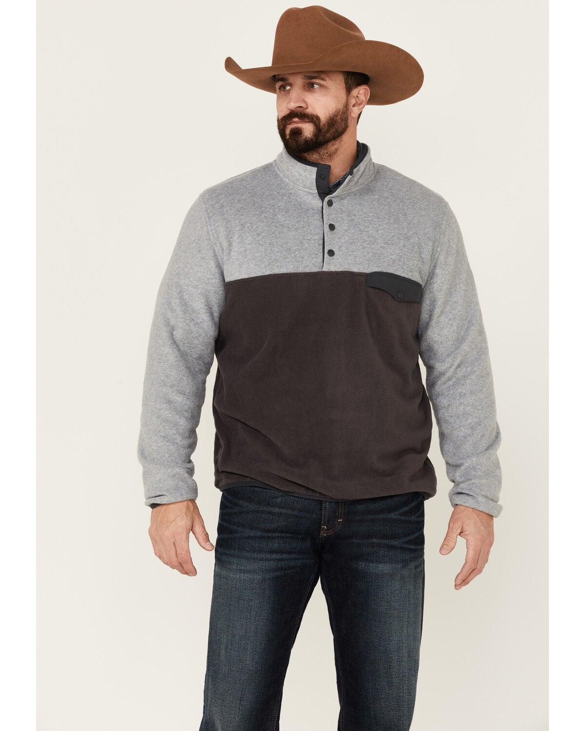 Image #1 - North River Men's Lightweight 1/4 Snap-Front Fleece Pullover, , hi-res