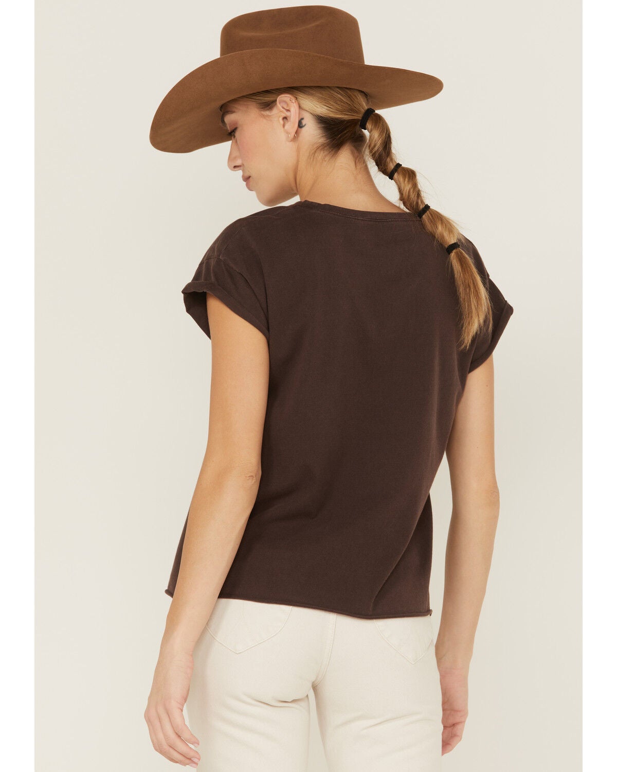 Image #4 - Cleo + Wolf Women's Texas Map Rolled Sleeve Graphic Tee, , hi-res