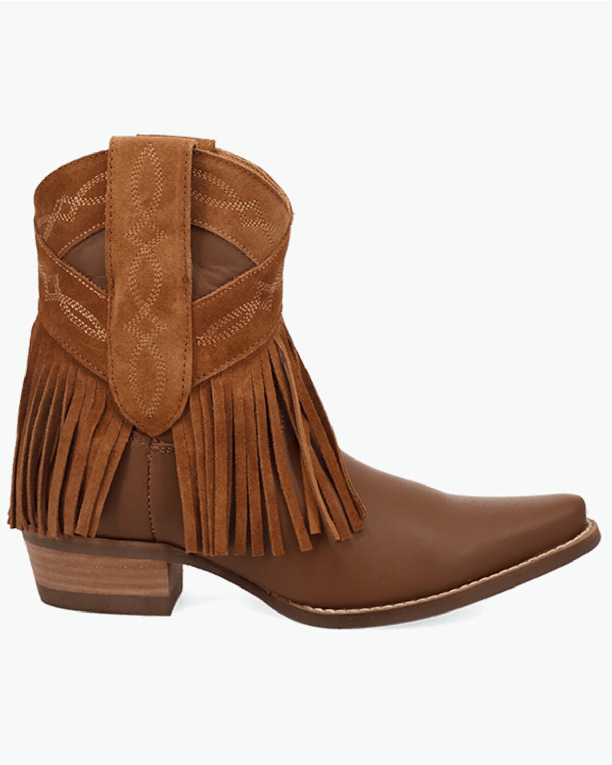 Image #2 - Dingo Women's Last Ride Western Booties - Snip Toe, Camel, hi-res