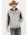 Hooey Men's Roughy Canyon Hooded Sweatshirt, Grey, hi-res