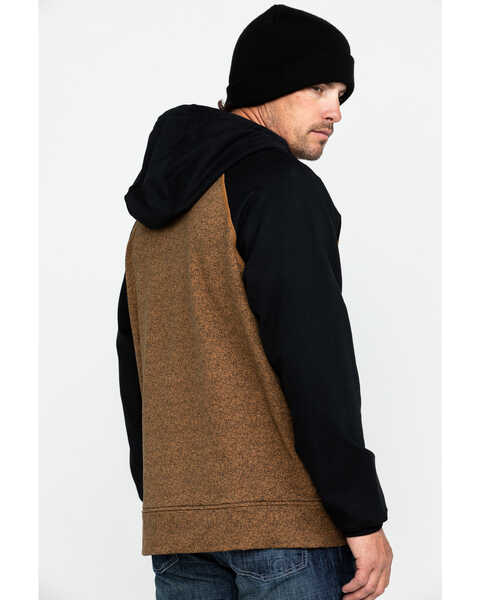 Image #2 - Wrangler Men's FR Contrast Hooded Work Sweatshirt  , Brown, hi-res