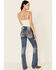 Miss Me Women's Dream World Bootcut Jeans, Blue, hi-res