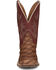 Image #4 - Tony Lama Men's Prescott Exotic Pirarucu Western Boots - Broad Square Toe, Chocolate, hi-res