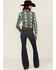 Image #1 - Ariat Women's Kallie Dark Wash Perfect Rise Flare Stretch Denim Jeans, Dark Wash, hi-res