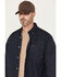 Image #2 - Ariat Men's FR Lever Printed Long Sleeve Button-Down Work Shirt, Navy, hi-res
