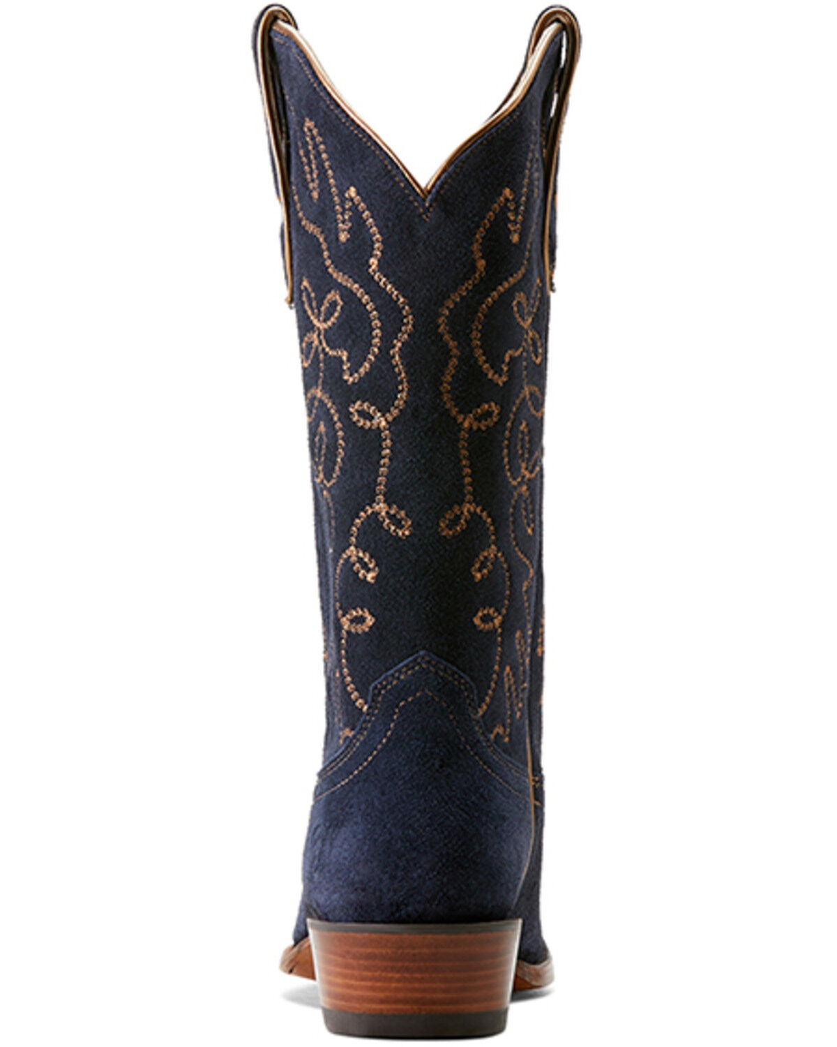 Image #3 - Ariat Women's Jukebox Suede Western Boots - Snip Toe, Blue, hi-res