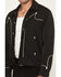 Image #2 - Scully Men's Western Embroidered Snap Jacket, Dark Brown, hi-res