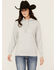 Image #1 - Ariat Women's Boot Barn Exclusive Logo Hoodie, Grey, hi-res
