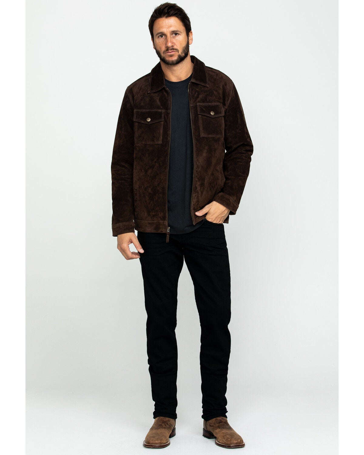 Image #6 - Moonshine Spirit Men's Roadie Suede Jacket , , hi-res