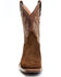 Dan Post Men's Hippo Print Western Performance Boots - Broad Square Toe, Brown, hi-res
