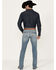 Cinch Men's Ian Light Stonewash Slim Bootcut Performance Stretch Jeans, Light Wash, hi-res