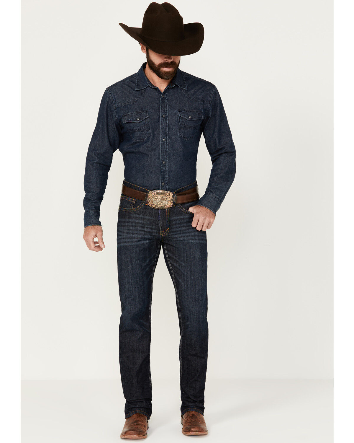 Image #1 - Cody James Men's Night Hawk Basic Dark Wash Slim Straight Stretch Denim Jeans - Tall, Blue, hi-res