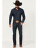 Image #1 - Cody James Men's Night Hawk Basic Dark Wash Slim Straight Stretch Denim Jeans - Tall, Blue, hi-res