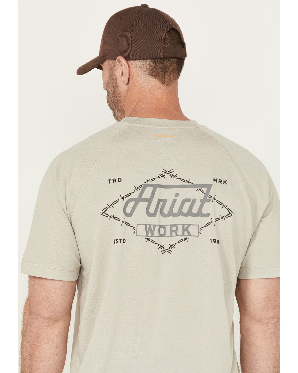 Image #4 - Ariat Men's Rebar Heat Fighter Wired Short Sleeve Pocket Work Shirt, Grey, hi-res