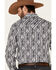 Rock & Roll Denim Men's Southwestern Striped Long Sleeve Snap Western Shirt , Black, hi-res