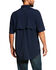 Image #2 - Ariat Men's Rebar Made Tough Vent Short Sleeve Work Shirt , Navy, hi-res