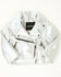 Image #1 - Urban Republic Little Girls' Metallic Moto Jacket, Silver, hi-res