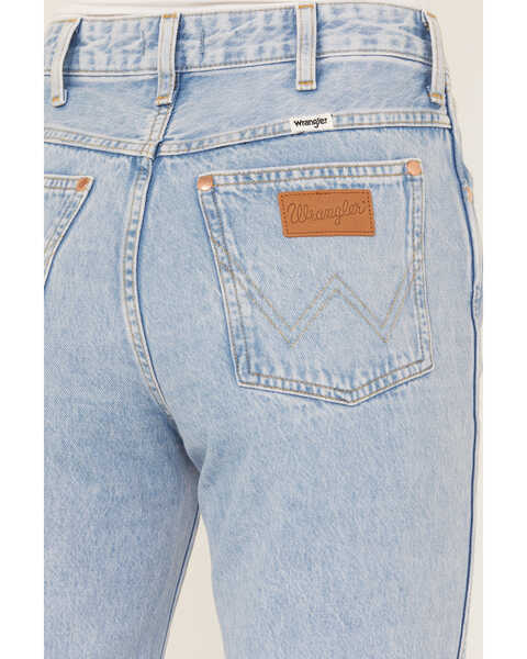 Image #4 - Wrangler Women's Bad Intentions Wild West 603 Destructed Straight Jeans, Blue, hi-res