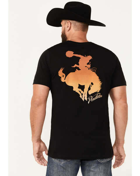 Image #1 - Pendleton Men's Bucking Horse Short Sleeve Graphic T-Shirt, Black, hi-res