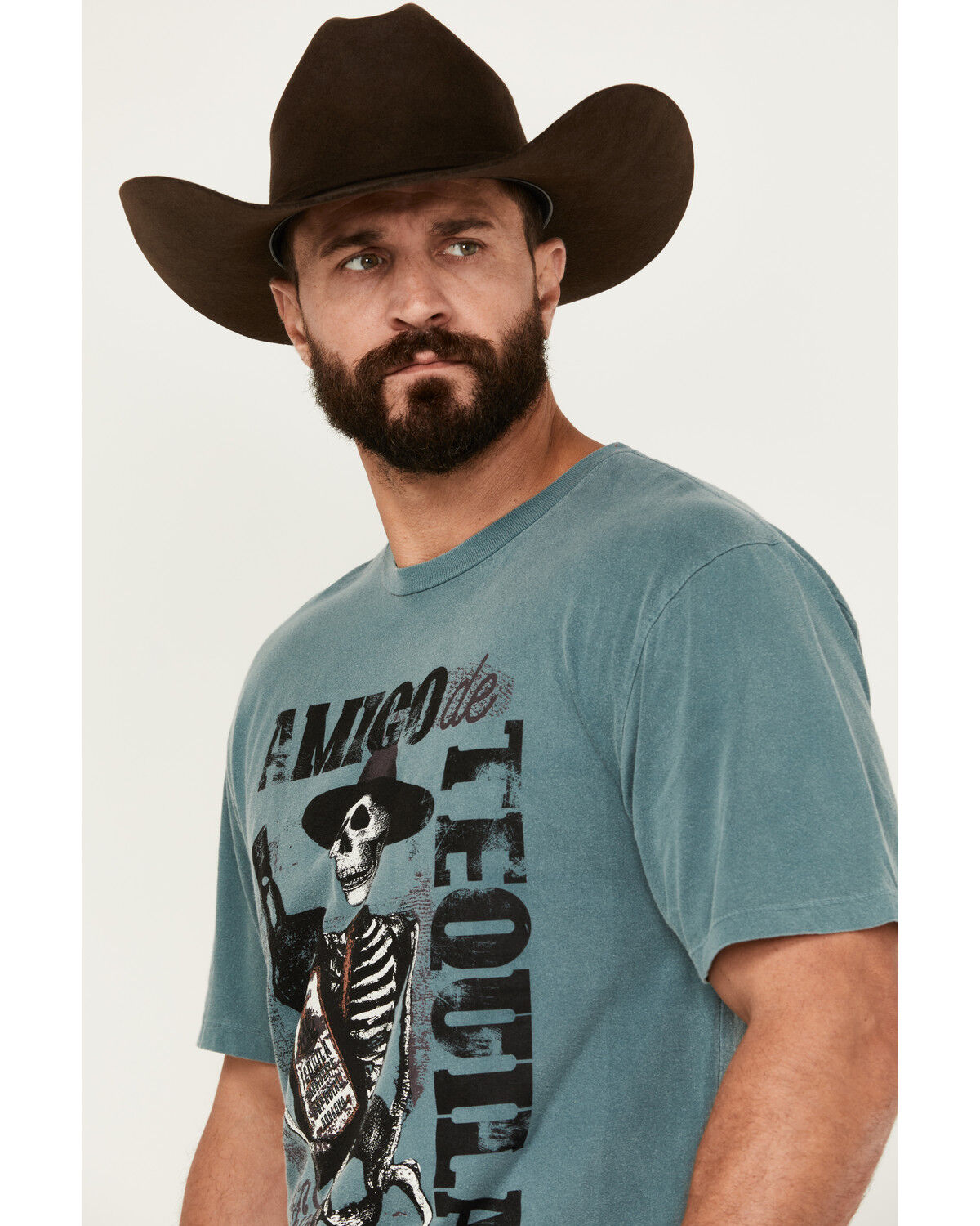 Image #2 - Moonshine Spirit Men's Amigo Short Sleeve T-Shirt, Teal, hi-res