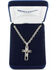 Image #3 - Montana Silversmiths Men's Modern Art Cross Necklace , Silver, hi-res