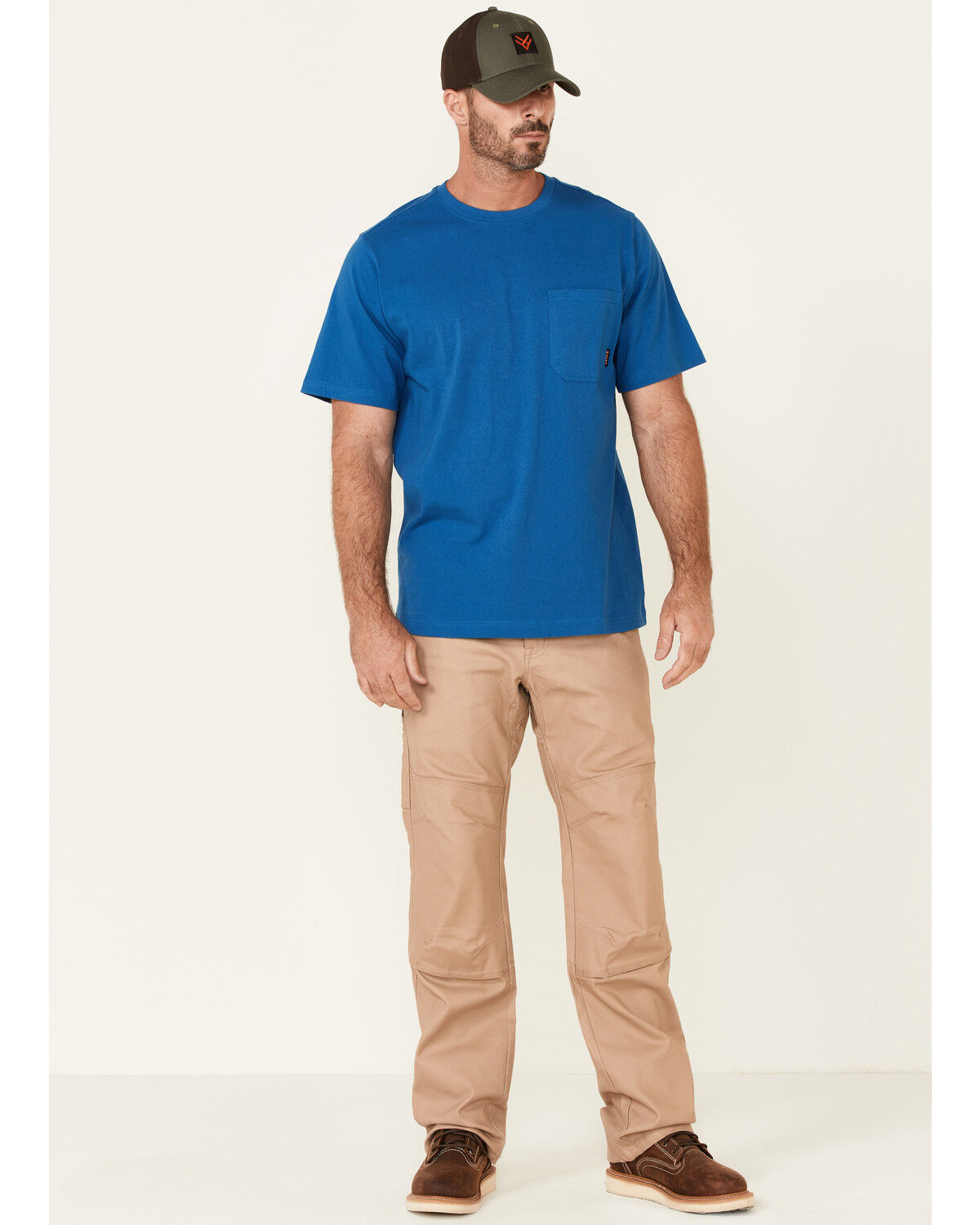 Image #2 - Hawx Men's Forge Short Sleeve Work Pocket T-Shirt, Blue, hi-res