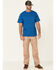 Image #2 - Hawx Men's Forge Short Sleeve Work Pocket T-Shirt , Blue, hi-res