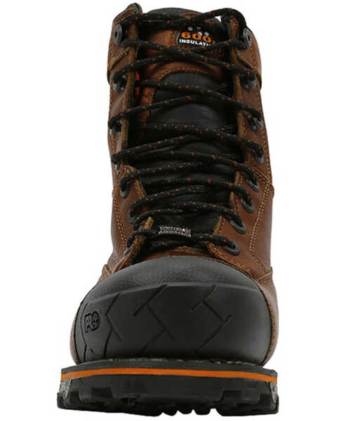 Image #4 - Timberland Men's 8" Boondock Waterproof Work Boots - Composite Toe , Brown, hi-res