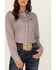 Image #3 - Cinch Women's Striped Long Sleeve Button Down Western Shirt, Purple, hi-res