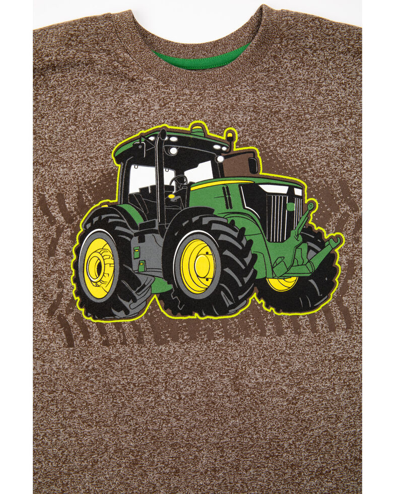 John Deere Boys Track Tractor Graphic Long Sleeve Shirt Sheplers
