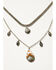 Image #2 - Shyanne Women's Soleil Inlay Teardrop Necklace , Silver, hi-res