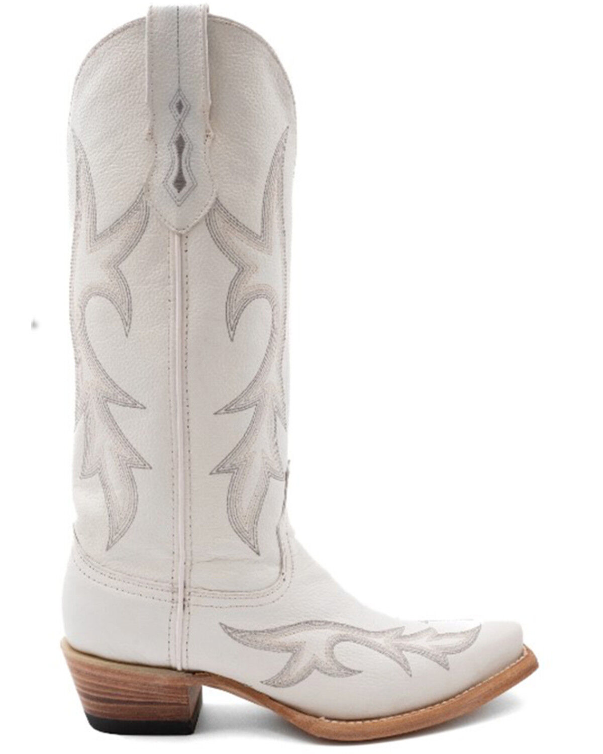 Image #2 - Ferrini Women's Scarlett Western Boots - Snip Toe, White, hi-res