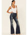 Image #1 - Lee Women's Compass Flare Leg Jeans, Blue, hi-res