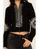 Image #4 - Idyllwind Women's Dallas Sequins Cropped Zip Front Sweater, Black, hi-res