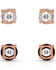Image #2 - Montana Silversmiths Women's Opposites Attract Double Crystal Post Earring Set - 2 Piece, Silver, hi-res