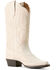 Image #1 - Ariat Girls' Casanova Distressed Western Boots - Snip Toe, White, hi-res
