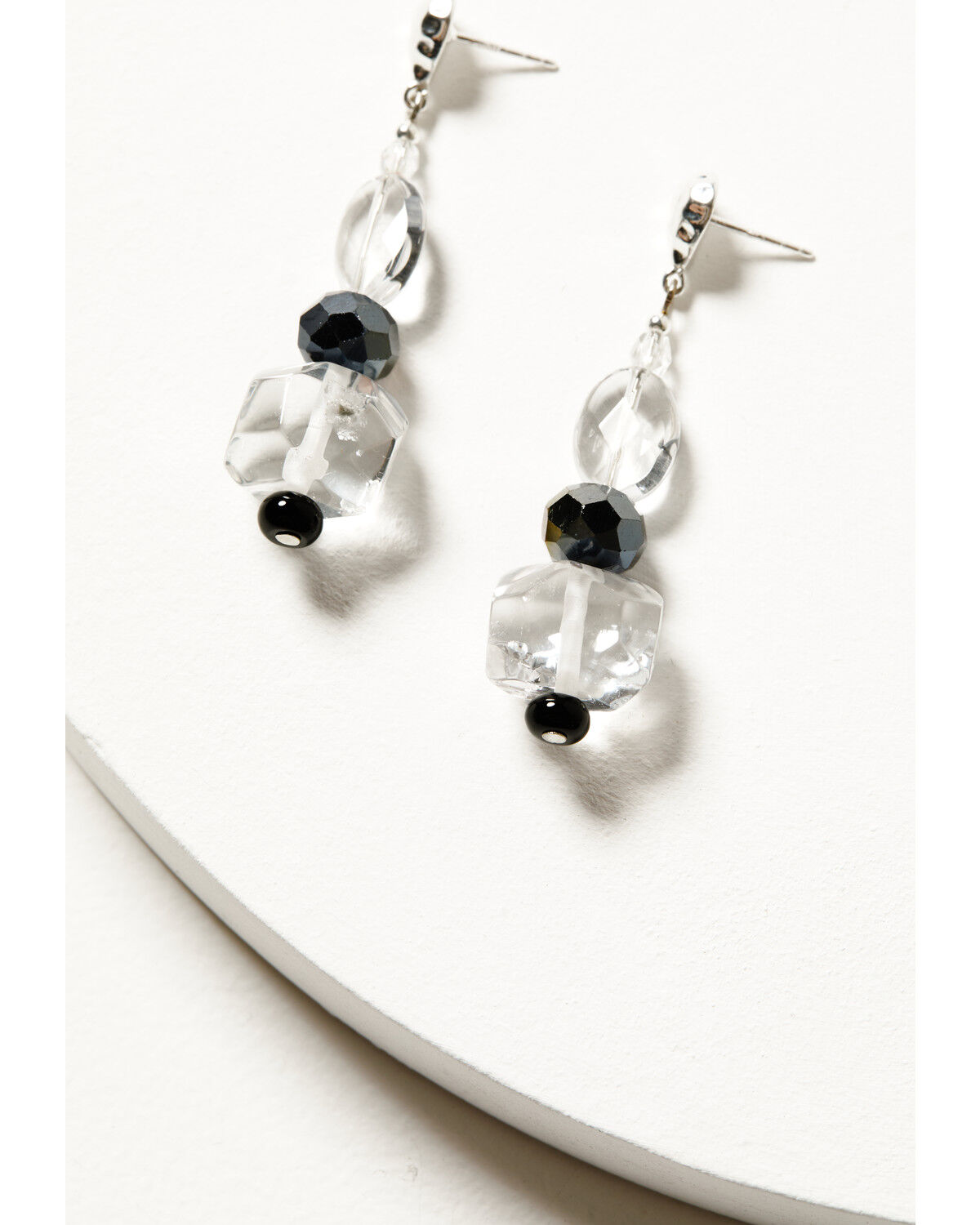 Image #3 - Paige Wallace Women's Quartz & Black Onyx Earrings, Black, hi-res