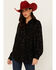 Image #2 - Mainstrip Women's Lucky Sequins Long Sleeve Button-Down Top , Black, hi-res