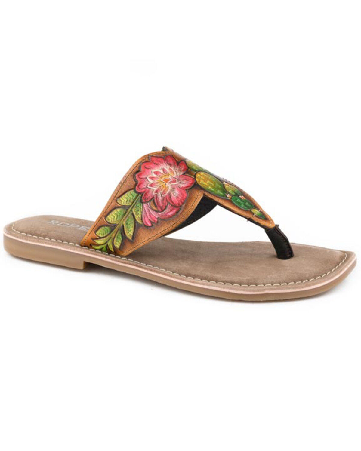 Image #1 - Roper Women's Juliet Sandals, Tan, hi-res