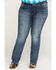 Wrangler Women's Straight Leg Jeans - Plus, Indigo, hi-res