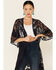 Shyanne Women's Lace Duster Kimono, Navy, hi-res