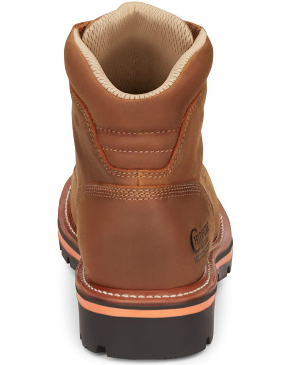 Image #5 - Chippewa Men's Thunderstruck 6" Lace-Up Waterproof Work Boots - Round Toe, Lt Brown, hi-res
