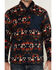 Image #3 - RANK 45® Men's Winston Southwestern Print 1/4 Zip Pullover, Dark Teal, hi-res