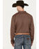 RANK 45® Men's Floral Medallion Print Long Sleeve Button-Down Western Shirt, Coffee, hi-res