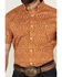 Image #3 - RANK 45® Men's Decker Geo Print Short Sleeve Performance Stretch Button-Down Western Shirt , Gold, hi-res