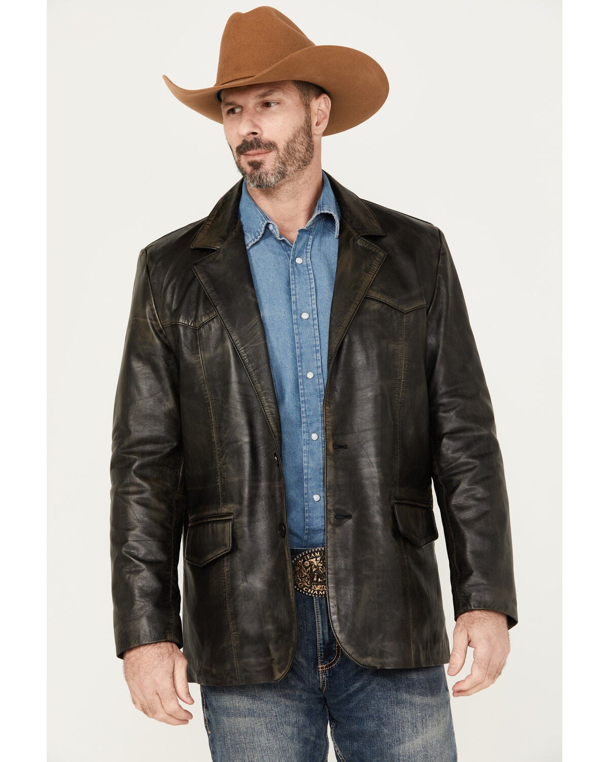 Veste Cuir Moto Cripple Creek, Taille XL, Noire, Doublure Polyester, Logo Live To Ride